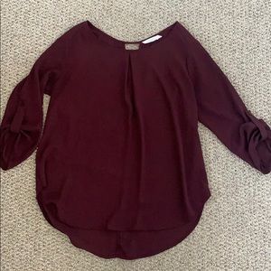 Lush Burgundy Blouse